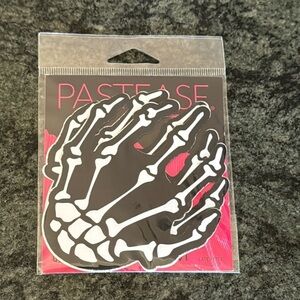 Pastease Skeleton Hands White Pasties